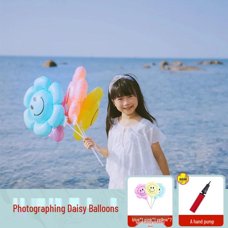 Beach Travel Balloon Photo Props for Team Building and Outdoor Shoots