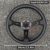 JDM BLACK EDITION Steering Wheel Universal Modified Car Deep Dish Race Sports Steering Wheel