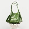 Head Layer Cowhide Hand Woven Bag, Large Capacity Commuting Shoulder Bag, Women's Genuine Leather Vegetable Basket, New Women's Handbag