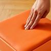 Stackable Non-slip Upholstered Plastic Stool for Dining, Living Room & Storage