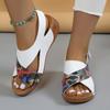 Fashion New Women's Contrast Color Wedge Sandals Summer Peep Toe Non Slip Beach Shoes Woman Comfortable Platform Roman Sandalias Mujer