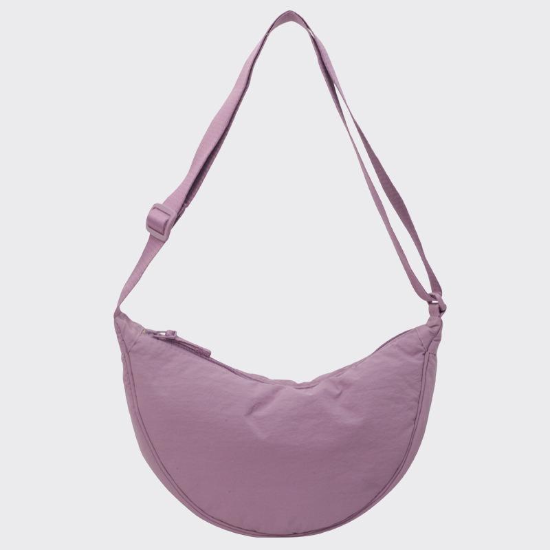 Traveling new dumpling bag versatile small bag shoulder bag solid color satchel women's messenger bag nylon bag