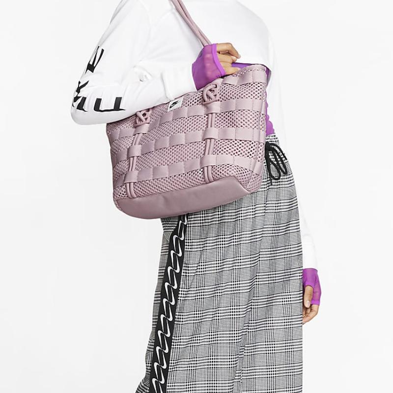 Nike Vzdušná taška Tote Polyesterová taška Tote Nákupní taška Kabelka Tašky přes rameno Běžná Dámská Třešňově růžová Ležérní CU2607-516