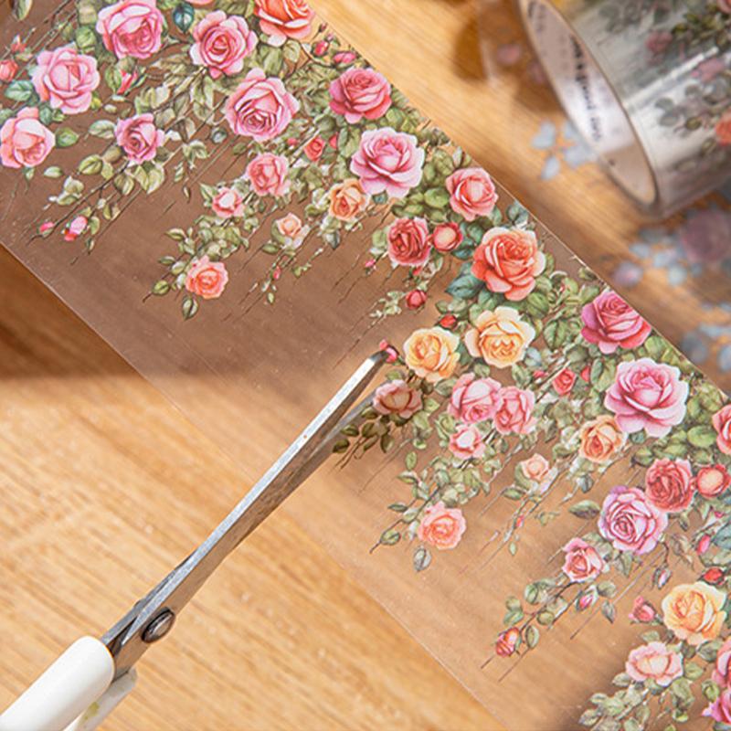 5*200cm 1 Rolle INS Frisches Ranken-Thema PET-Klebeband Aufkleber Klebend DIY Scrapbooking Tagebuch Scrapbooking Collage-Material Scrapbooking