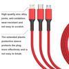 2.4A Max 3 w 1 kabel USB szybkie ładowanie kabel błyskawicy do iPhone'a typu C kabel do ładowania telefonu komórkowego do Xiaomi Samsung USB Micro