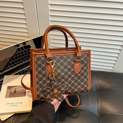Tragbare Wassereimer-Tasche - Modische und vielseitige Schultertasche mit bedruckter Textur und einem Crossbody-Gurt