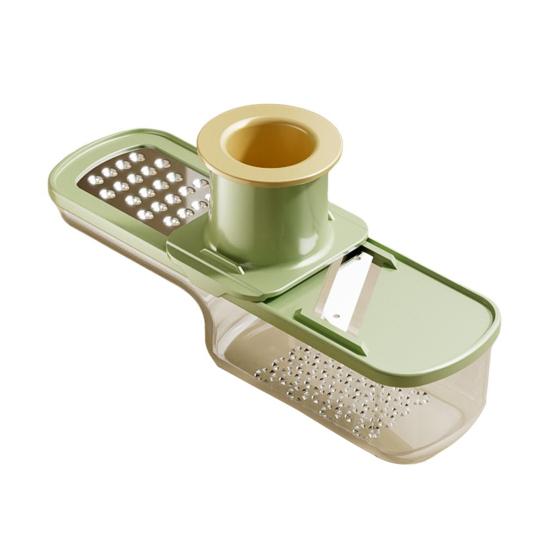 3-in-1 Vegetable Slicer Grater Stainless Steel Food Cutter Slicing Machine with Hand Guard Julienne Mash Vegetable Prep Tool for Kitchen