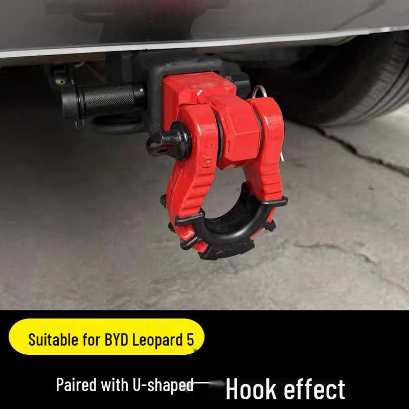 Leopard 5 Trailer Hitch Rear Bumper Modification with American-Style Anti-Collision and Towing Hooks.