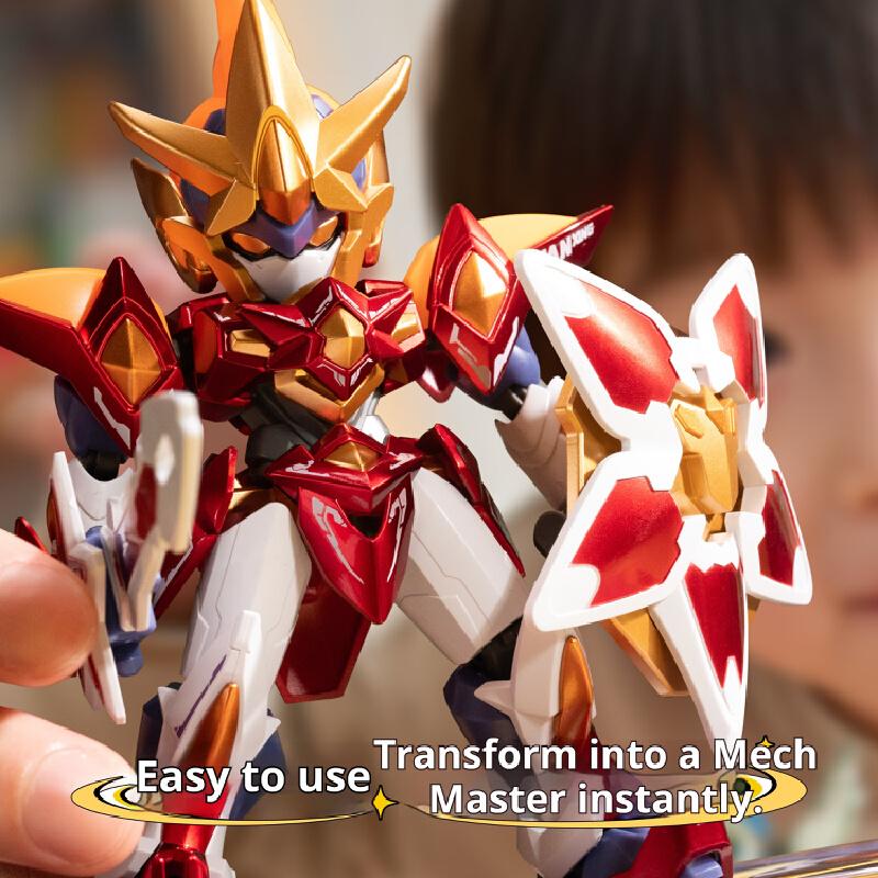 Motor Nuclear Worlds Combat Assemble Blind Box V1 Building Block Man Q Edition Aobing Mech Model Toy Children'S Gift Ornament