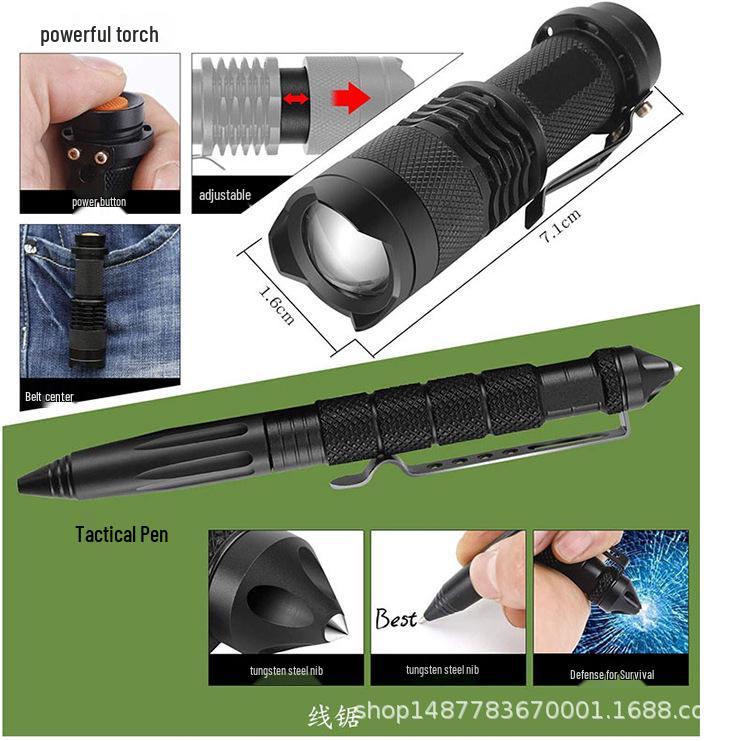 Waterproof Outdoor Adventure First Aid Kit & SOS Survival Set