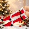 Warm Striped Knee High Socks Holiday Christmas Santa Stockings Fashion Knee High Stockings  Unisex