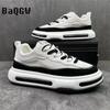 Fashion Fashion Designer Color Block Party Shoes Breathable Lace-up Men Casual Chunky Sneakers Thick Bottom Vulacnized Driving Walking