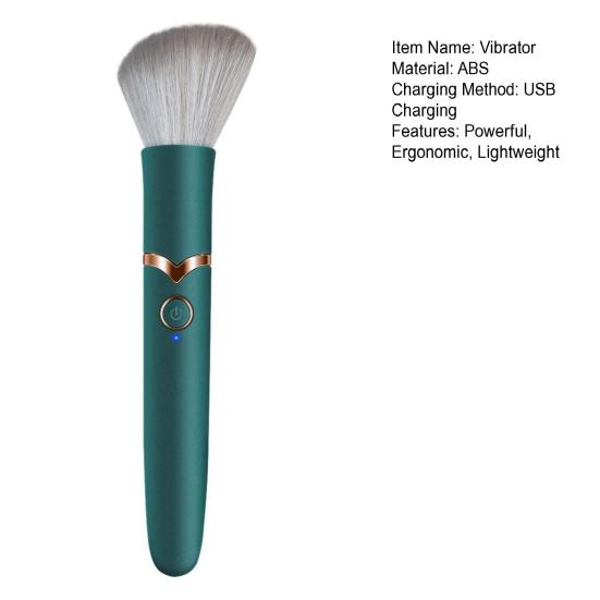 Massage Vibrator Deep Stimulation Rechargeable USB Charging Makeup Brush Design Convenient Flirting
