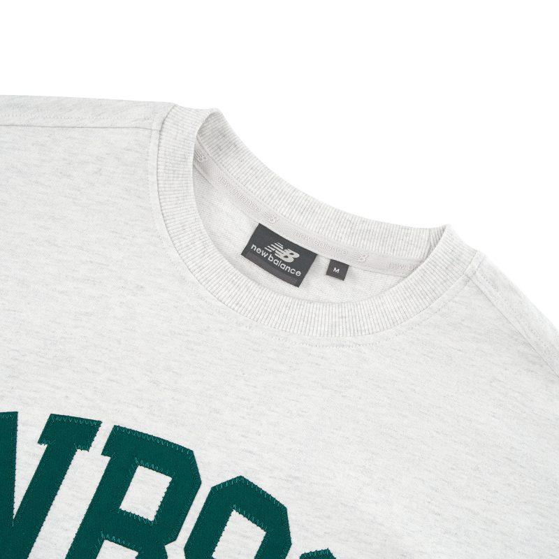 New Balance Retro Sports Collection T Shirts Men's Gray Crew Neck Moderate 5CD25353-OA