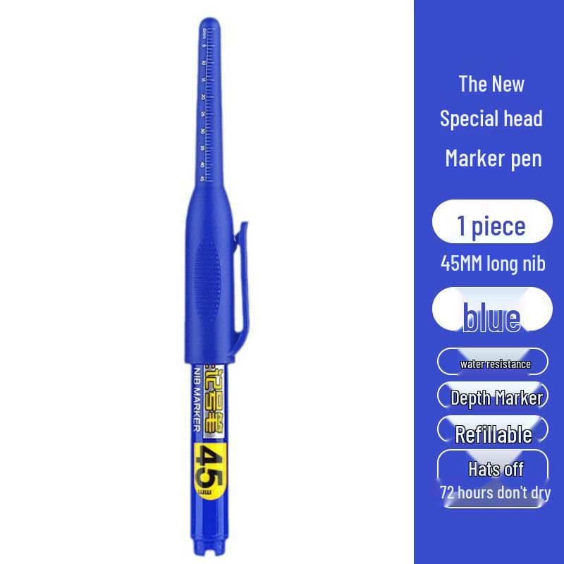 72-Hour Cap-Off Long-Tip Woodworking Marker