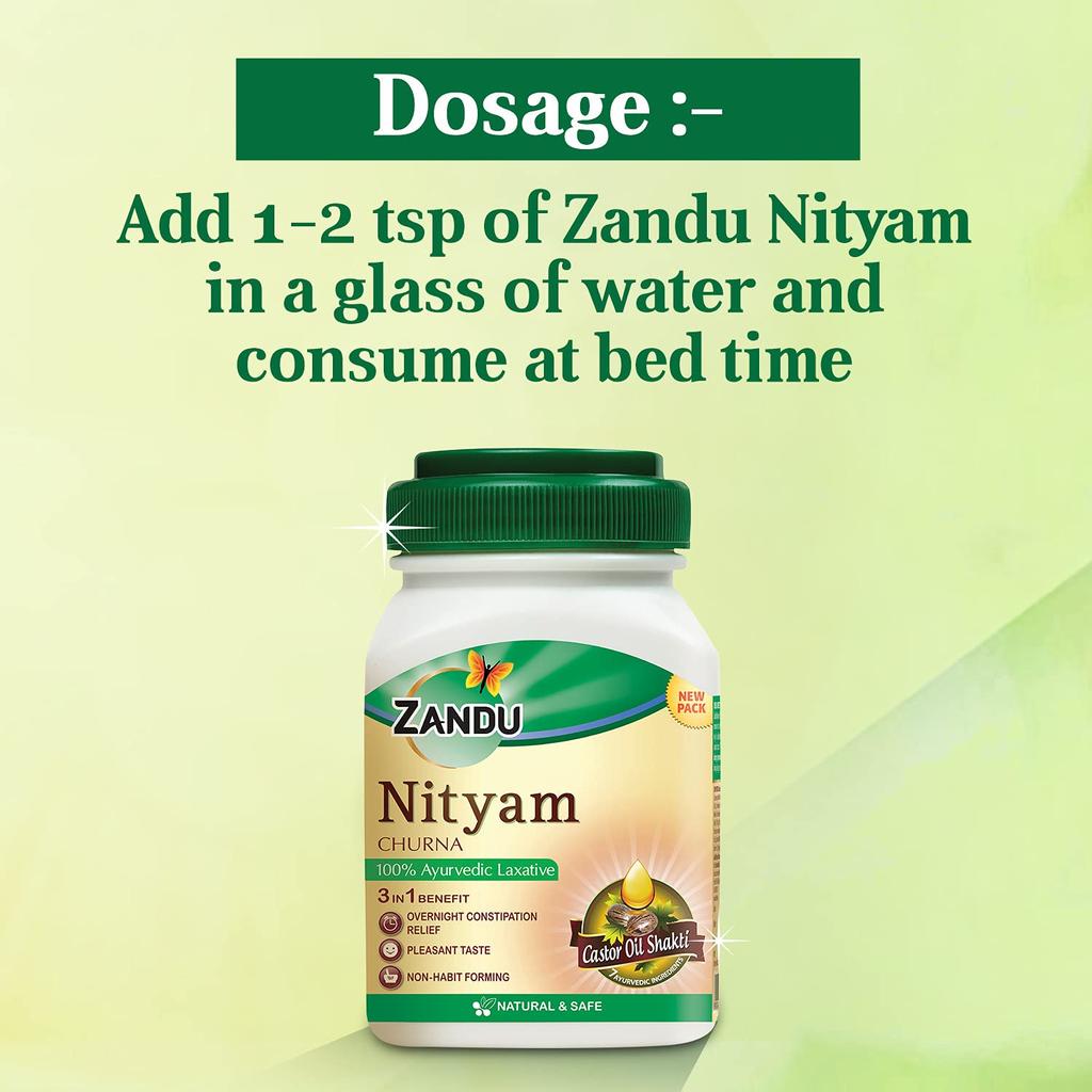 Zandu Nityam Triphala Churna Powder 50 g Pack Of 1 Herbal Digestive Care Powder Daily Wellness Cleanse Support