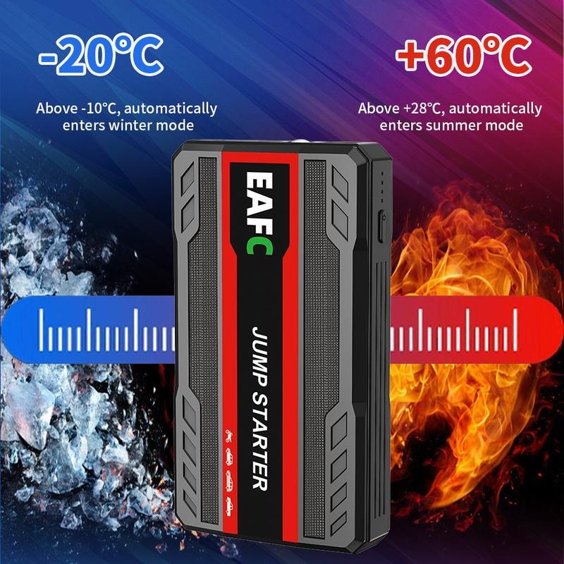 2000A/600A Car Jump Starter Portable 12V Auto Petrol Diesel Starting Device Cables Portable PowerBank Car BatteryChargerBooster
