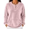 Women's Casual Color Velvet Long Sleeve Sweatshirt Comfortable Pullover