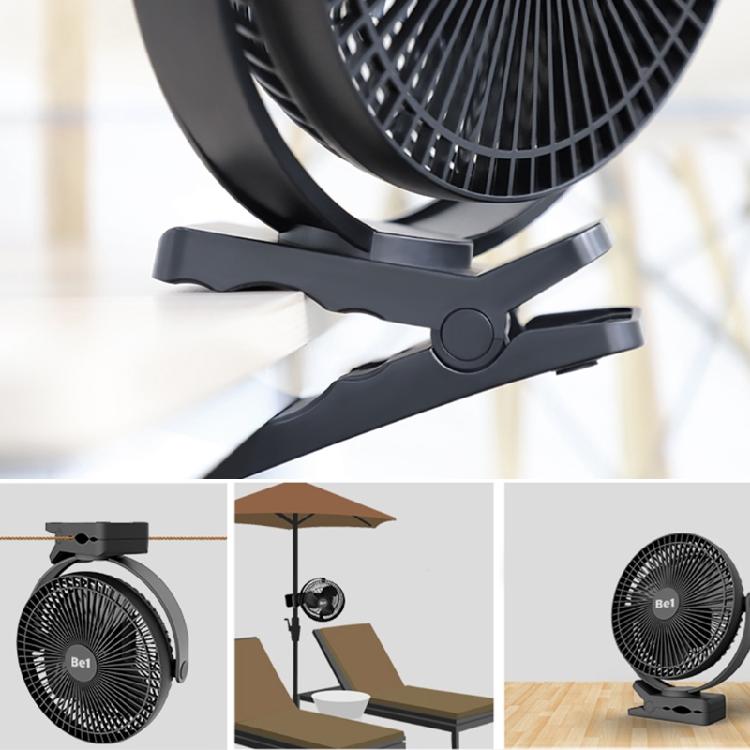 Personal Fan Mini Table USB Rechargeable Durable Clamp Fans with 4 Speeds