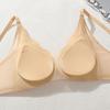 Invisible Bra Women's Breathable Gathering Bra Invisible Mesh Beautiful Back Underwear Semi-fixed Cup Bra Push Up Bra