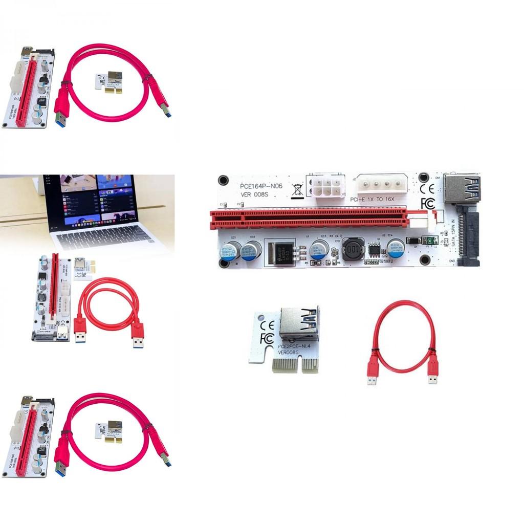 Pcie Graphics Card Extension Cable Usb30 Riser With 16x Adapter For Mining Rig Setup