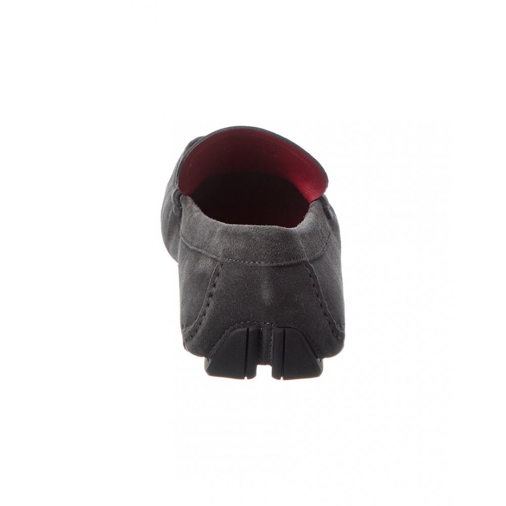 Salvatore Ferragamo Ferragamo Suede Loafer Grey