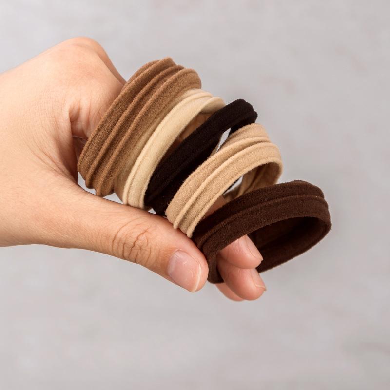 

5 шт. резинки для волос простые высокоэластичные повязки без швов женские резинки для волос прочные высокие повязки для волос веревка для волос