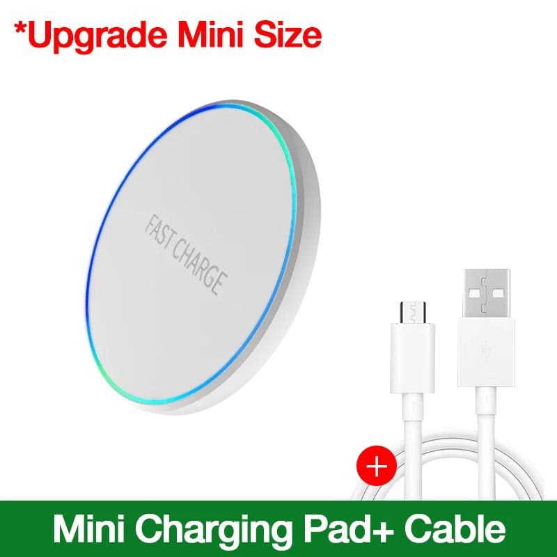 30W Mini Wireless Charger Pad LED Light For iPhone 16 15 14 13 12 Samsung S25 S24 Xiaomi AirPos Pro Desktop Fast Charger Station