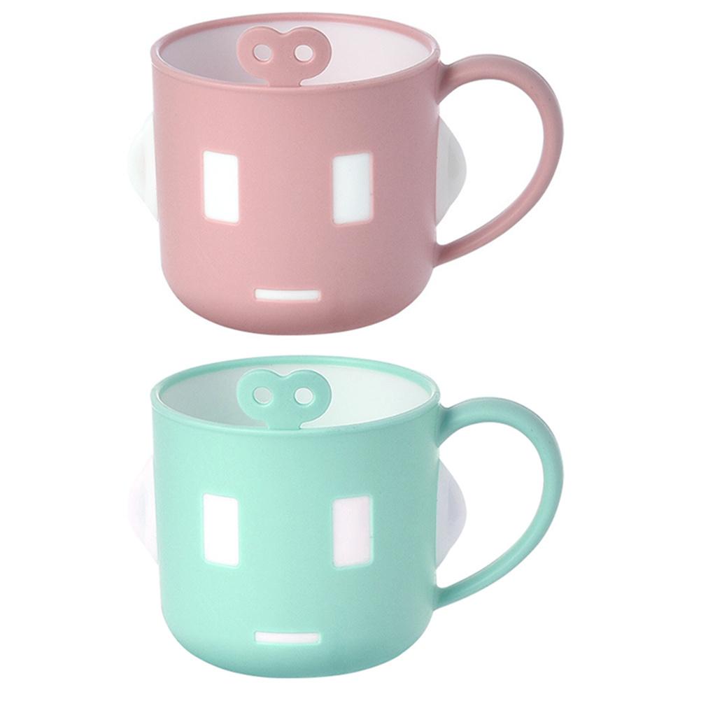 2Pcs Kids Cartoon Toothbrush Cups Antiscald Thickened PP Silicone Material Wash Mouthwash Cup Nonfaded Deformresistant
