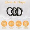 Metallic Silver Mirror Tape - Self-Adhesive Decorative Tape for DIY Crafts Wall Decor TV Frames & Gift Wrapping Decorative Tape