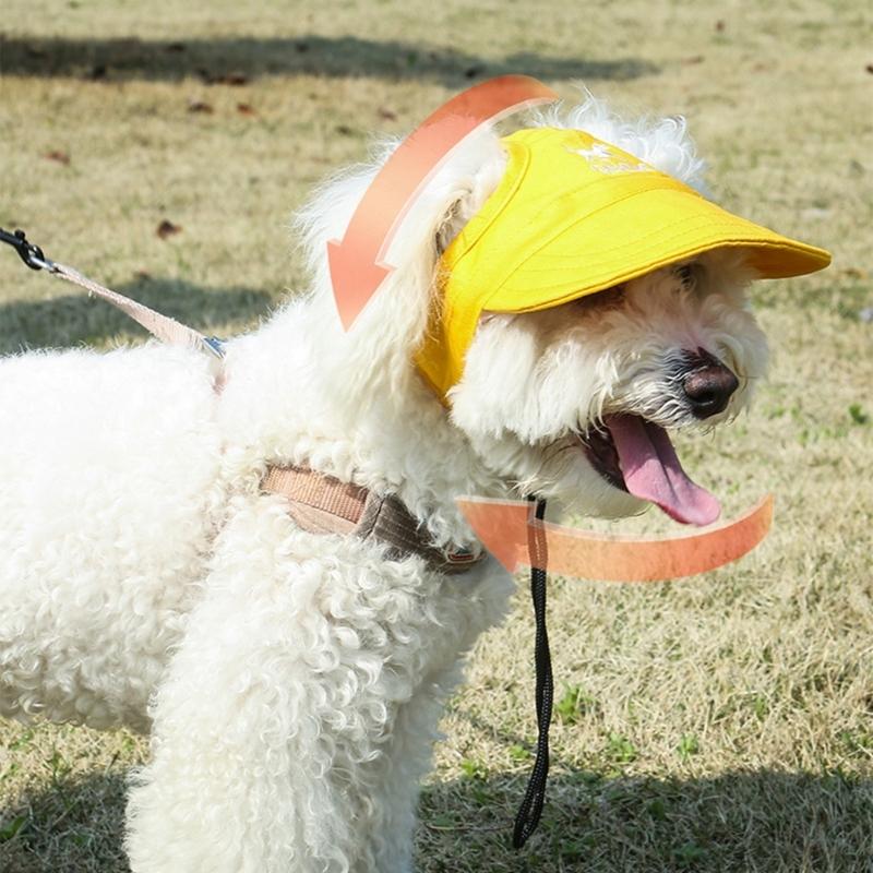 Sunproof Pet Outdoor Cap Comfortable Sun Hat For Dog Cats With Ventilated Ear For Daily Wear Walking Hiking Headwears