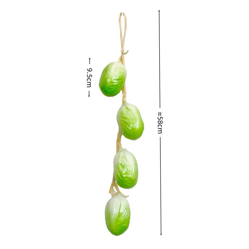 Realistic Hanging Vegetable String: Chili, Potato, Corn, Garlic, Peanut Props for Yard or Restaurant Decor