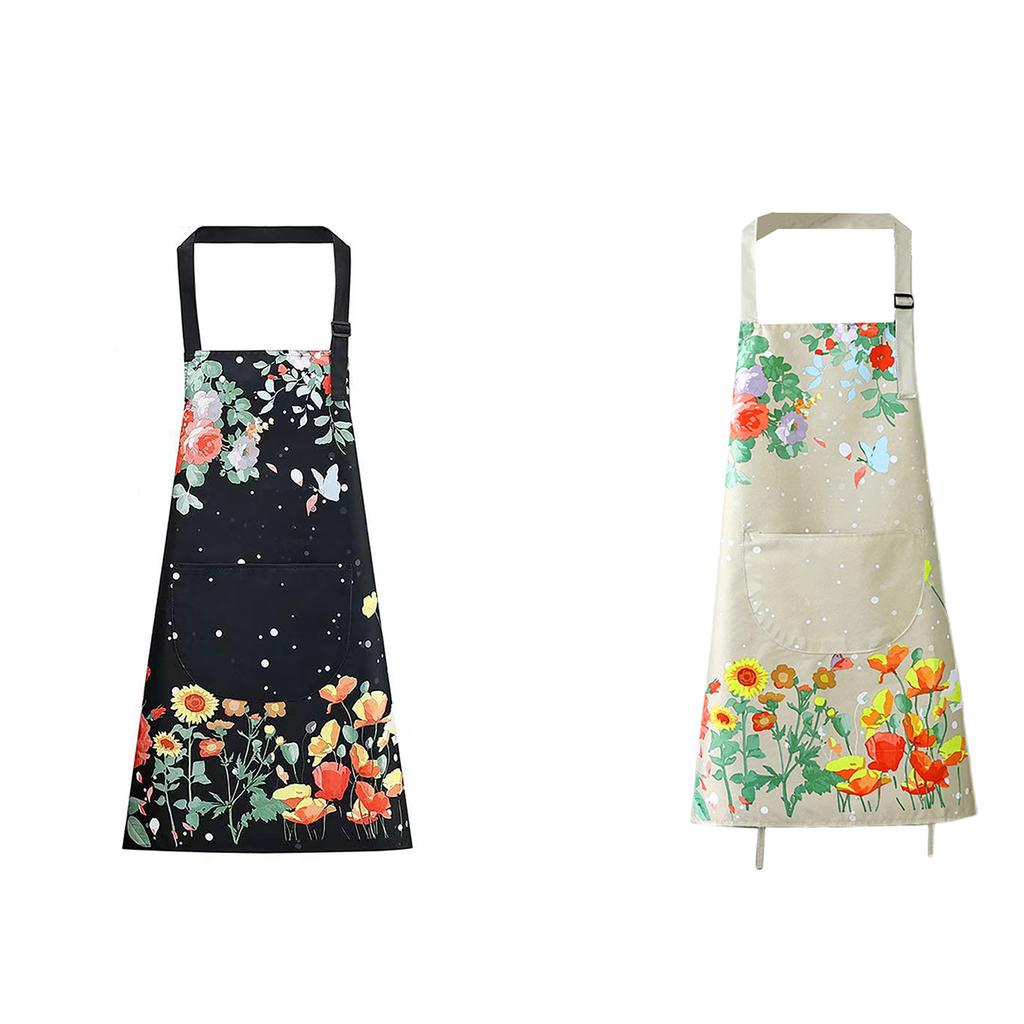 Waterproof Apron with Breathable Fabric Oil-proof Kitchen Apron for Home Cooks Cooking Baking Work Clothes Multipurpose