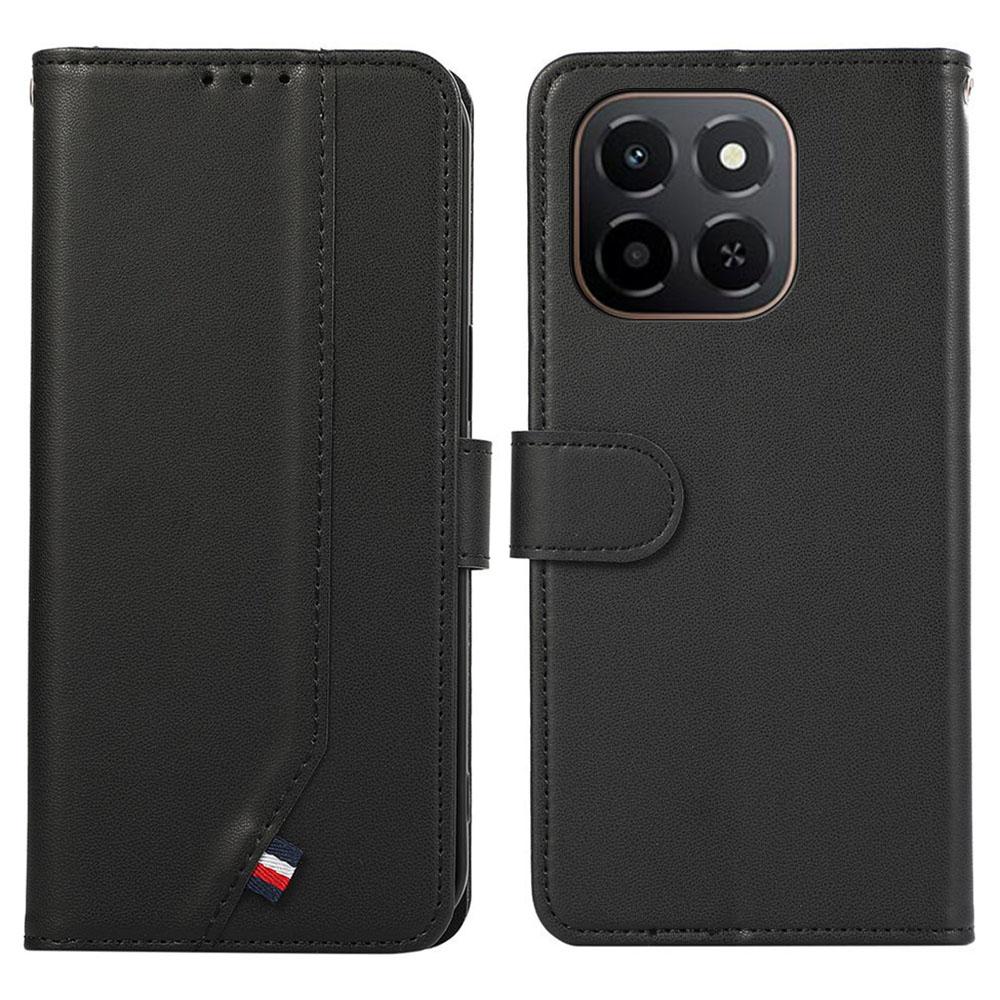 

Для Honor X6c 4G Чехол Блокировка RFID Флип Кожаный Чехол для Телефона Black