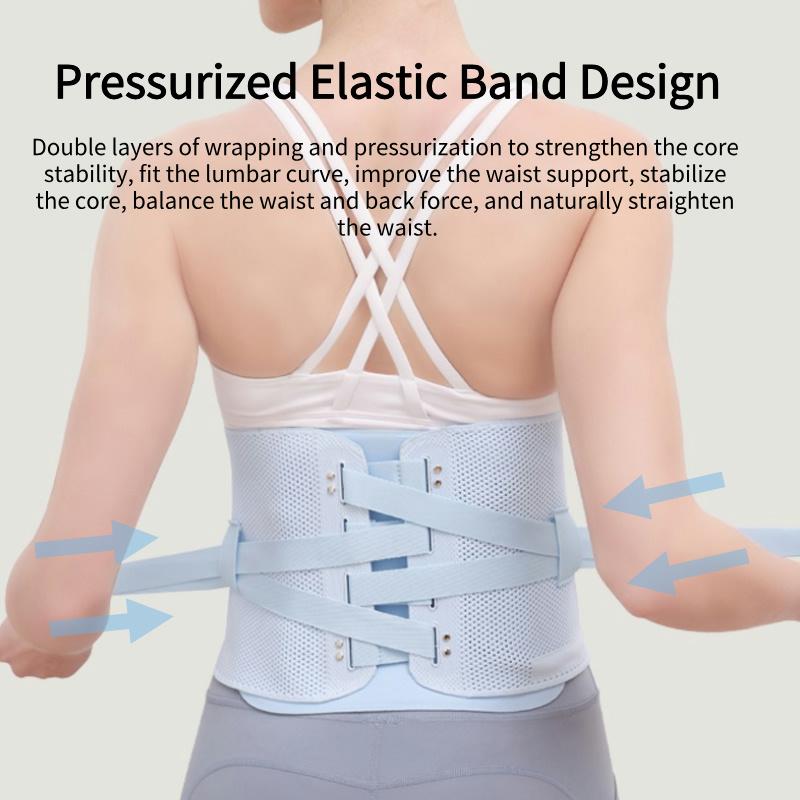 Electric Back Waist Massager Vibration Hot Compress Lumbar Support Massage Belt Relaxation Blood Circulation Rechargeable Gift