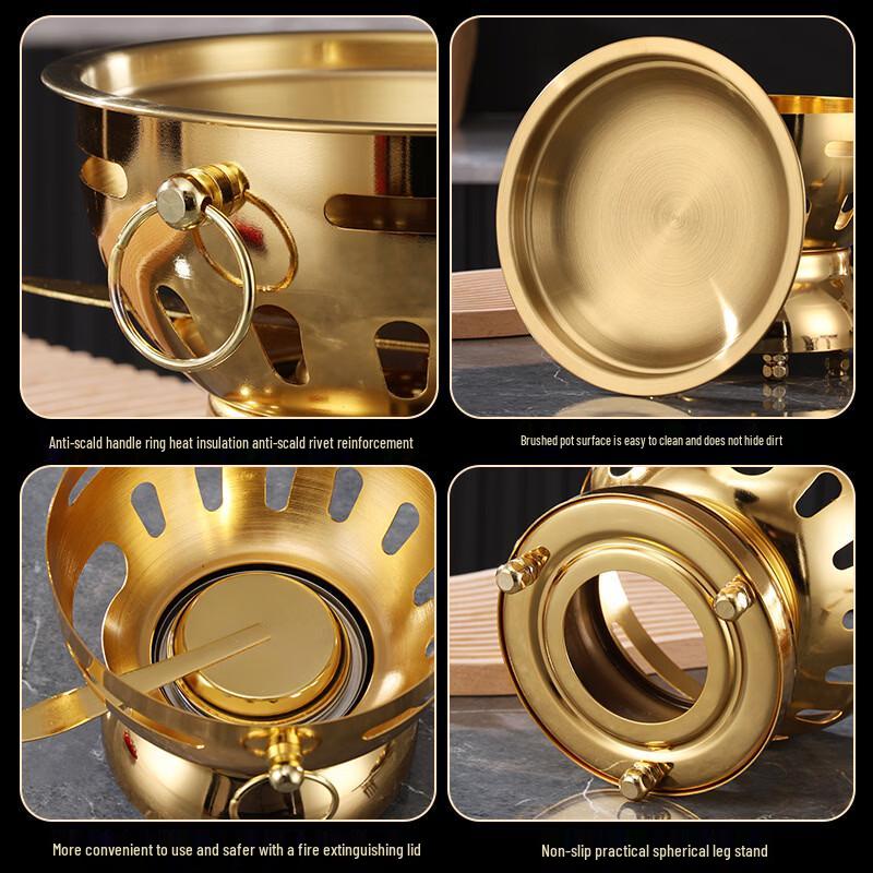 ZISIZ Stainless Steel Mini Hot Pot Set