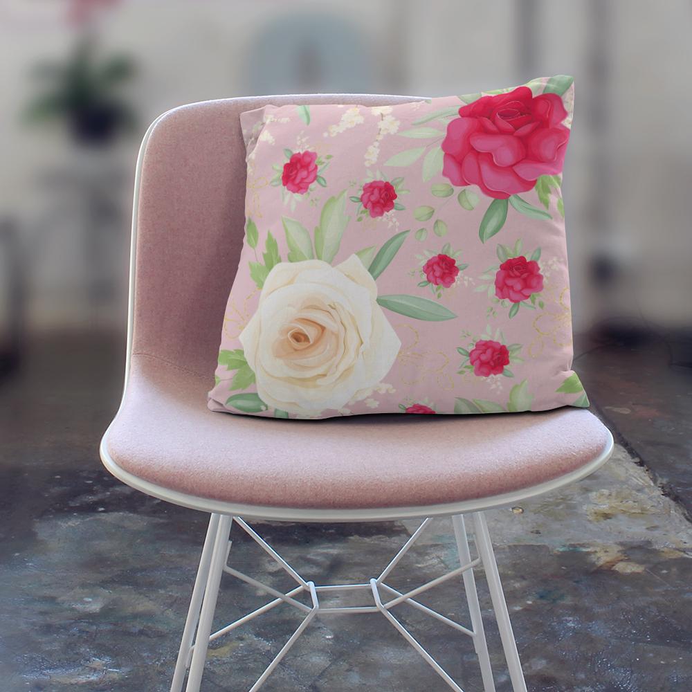 Fashion Harajuku Rose Decorative Pillowcase Printed Sofa Chair Bedside Body