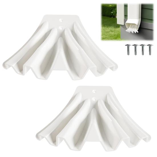 Yousheng Gutter Downspout Diverter Rain Gutter Disperser Gutter Downspout Extension for 3"x 4" And 3" X 2" Downspout Rainwater Dispersal