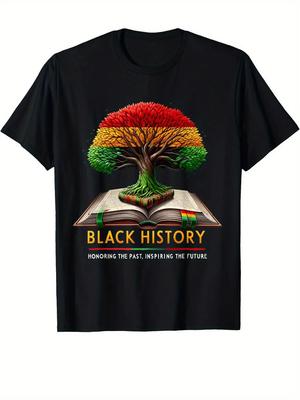 Black History Proud Black History Culture Teacher Gifts T-Shirt Cotton Fun Desig