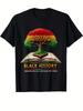 Black History Proud Black History Culture Teacher Gifts T-Shirt Cotton Fun Desig