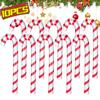 Inflatable Christmas Candy Cane Red White Stripes Candy Cane Balloons Xmas Tree Hanging Ornament New Year Party Decor Kids Gift