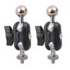 2Pcs Metal and Plastic 17.4mm Ball Heads with Lock Knob Ensuring Secure Angle Fixation in Video Recording Accessories