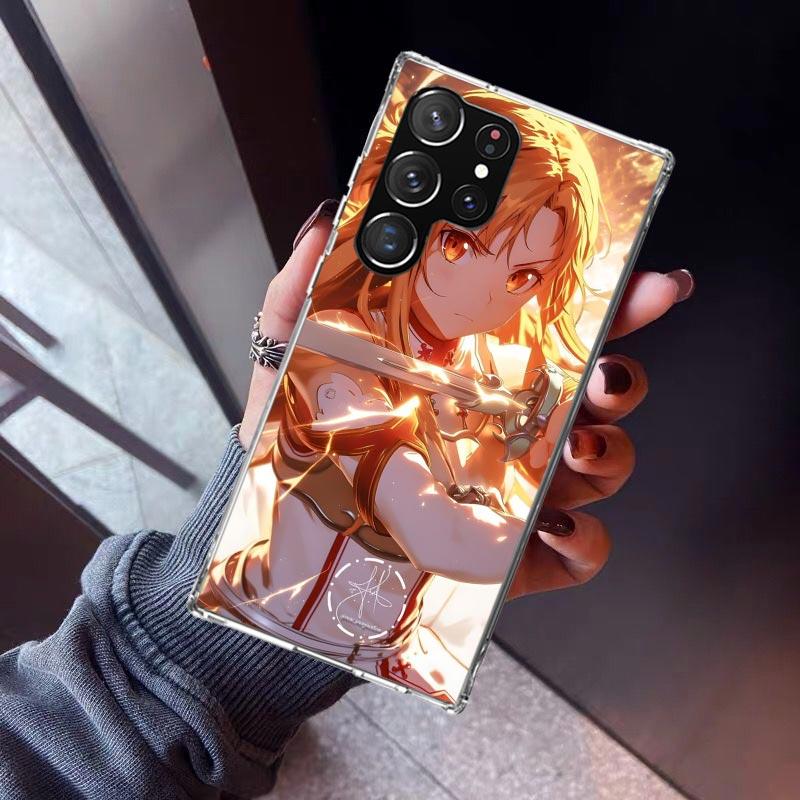

Sword Art Online Yuuki Asuna Phone Case For Samsung Galaxy S26 S25 Edge S24 S23 Ultra S22 Plus S21 S20 FE Soft TPU Back Cover Fu Samsung S25 Edge