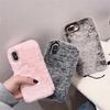 Плюшевий чохол для телефону зі стразами для iPhone 14/15/16/17 Pro/Pro Max - Багатоколірний Осінньо-Зимовий Випуск