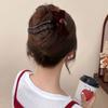 Sweet velvet bow duckbill clip hair clip women's back of the head plate hair clip headpiece 2025 new hair clip!