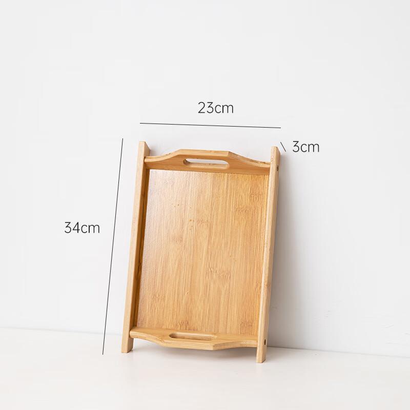 Bamboo Rectangular Serving Tray with Handles