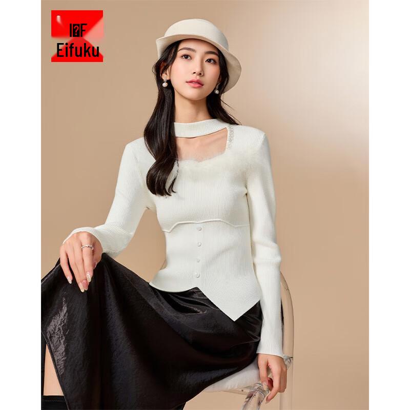 

IEF 2025 Winter French Style Slim Knit Top One Size