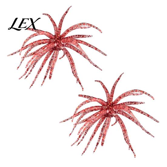 Tear Resistant Soft Baits 2Pcs Bionic Sea Urchin Lure, 11cm/10g Floating Topwater Artificial Durable TPE Lures Bait, Fuzzy Lure for Freshwater