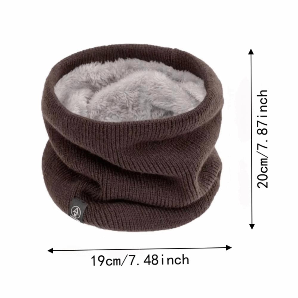 Warm Neck Gaiter Windproof Tube Scarf Unisex Knitted Scarf Skiing