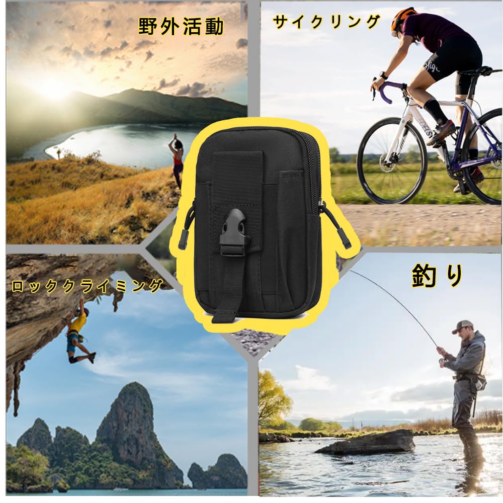 Multifunctional Pouch Belt Pouch Waist Large Capacity and Easy To Can Store Bank Keys and Other Small Suitable for Outdoor Carry, Money, Cards,